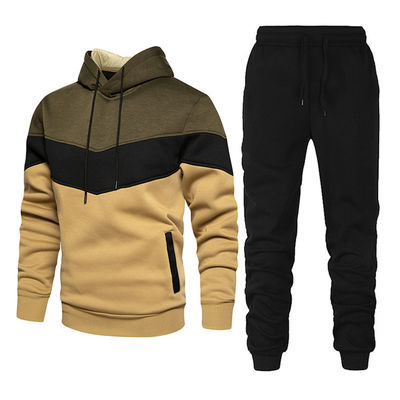 Ενήλικες Unisex Hoodies 100% βαμβάκι Sweatshirt και Sweatpants Set Σκληρό παχύ Hoodie