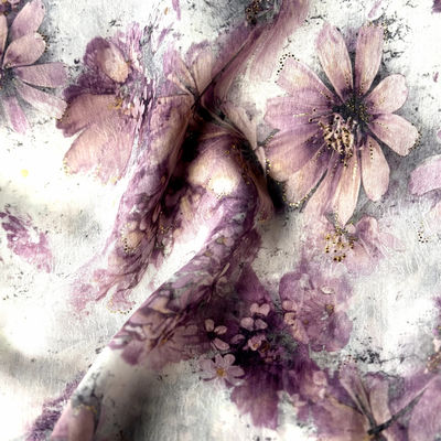 65gm Wool Blend Felt Foil Stamping Jacquard Acetate Polyester Satin Fabric για φόρεμα