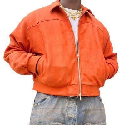Κοπτό σακάκι για άνδρες Custom Lapels Fit Oversized Zip Up Utility Work Jacket