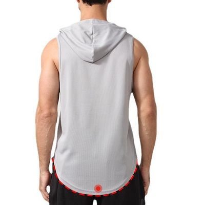XMAMLON RTS OEM Quick Dry Gym Tank Χωρίς μανίκια Μονάδα Μονάδας Κουκούλας Tank Top για άνδρες