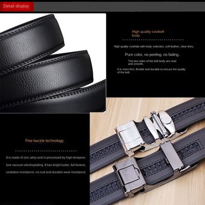 110-125 εκατοστά μήκος Custom Logo Δερμάτινη ζώνη για άνδρες Χαρακτηριστικά δέρματος χύσιμο αγελαδινό δέρμα
