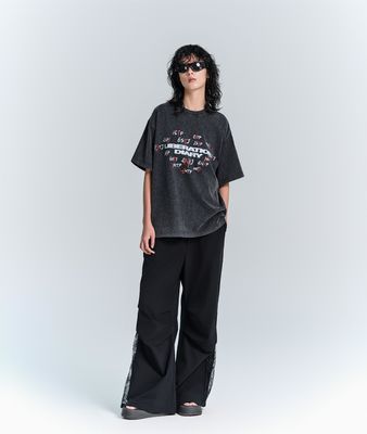 100% βαμβάκι Άνδρες Γυναίκες T-shirts μικρού μανίκου DTG εκτύπωση οθόνης Puff T-shirts πλυμένα με οξύ