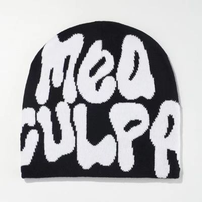 Στυλ θόλου 100% Ακρυλικό Ζακάρντ Χειμερινό Custom Woven Pom Pom Beanie Hat για κρύες ημέρες