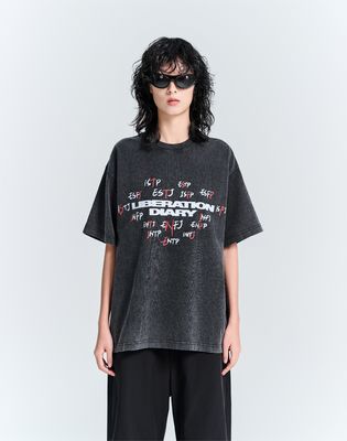 100% βαμβάκι Άνδρες Γυναίκες T-shirts μικρού μανίκου DTG εκτύπωση οθόνης Puff T-shirts πλυμένα με οξύ