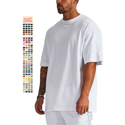 Άνδρες Custom Heavy 100% Cotton Oversize T-Shirt Άδειο Mock Neck Heavyweight Πολυχρωματικό