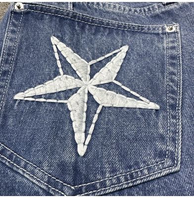 Ανδρικά υπερμεγέθη φόρεμα γυμναστικής Casual Custom Jacket Suit 2 κομμάτια σετ με ύφασμα τζίνιμ