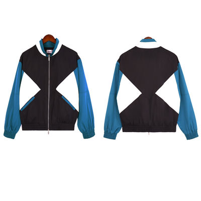 Άνοιξη και φθινόπωρο Πνευστό Polyester Patchwork Streetwear Tracksuit για ανδρικά σετ