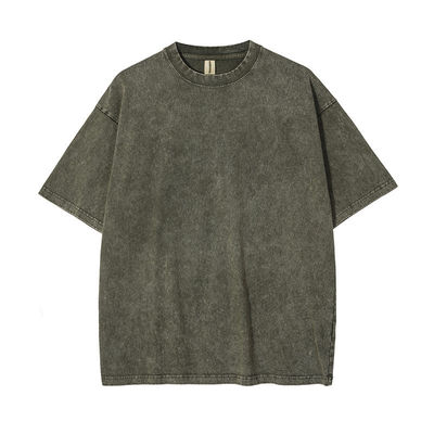 250g βαμβάκι ανδρικό T-Shirt Retro βρακός μανίκι και προσαρμοσμένο λογότυπο