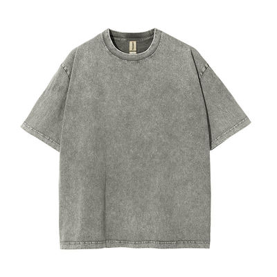 250g βαμβάκι ανδρικό T-Shirt Retro βρακός μανίκι και προσαρμοσμένο λογότυπο