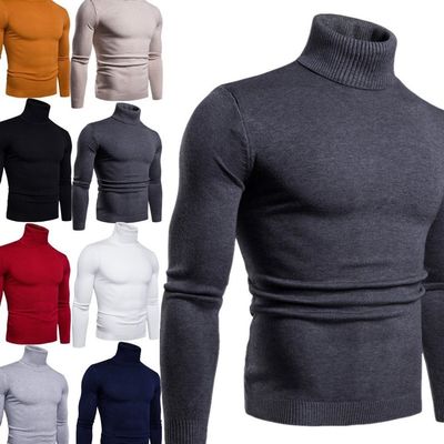 Υψηλό ελαστικό μπεζ άνδρα Crewneck Sweatshirt Πουλόβερ Standard Wool Xmas Sweater