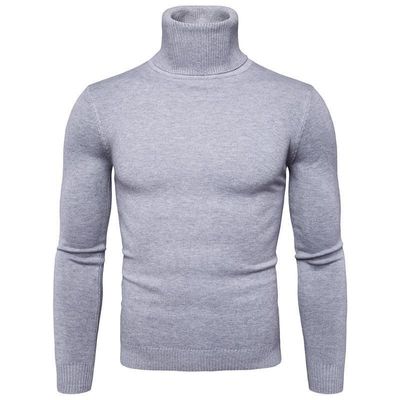 Υψηλό ελαστικό μπεζ άνδρα Crewneck Sweatshirt Πουλόβερ Standard Wool Xmas Sweater