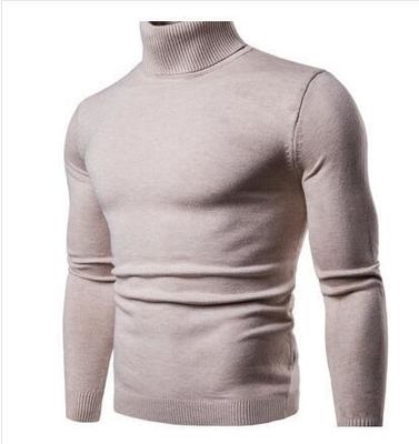 Υψηλό ελαστικό μπεζ άνδρα Crewneck Sweatshirt Πουλόβερ Standard Wool Xmas Sweater