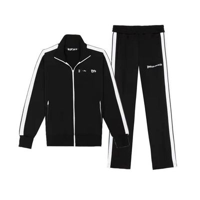 Εναίσημα κεντημένα Zip Up Jogging Wear Streetwear Θερμομεταφορική εκτύπωση