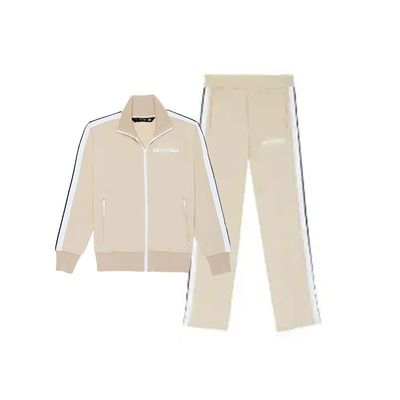 Εναίσημα κεντημένα Zip Up Jogging Wear Streetwear Θερμομεταφορική εκτύπωση