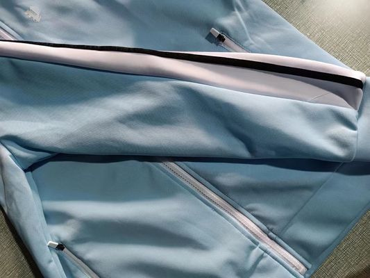 Εναίσημα κεντημένα Zip Up Jogging Wear Streetwear Θερμομεταφορική εκτύπωση