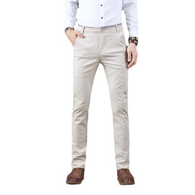 Παντελόνια ανδρών Four Seasons Stretch Casual με Slim Straight Design και Light Wash