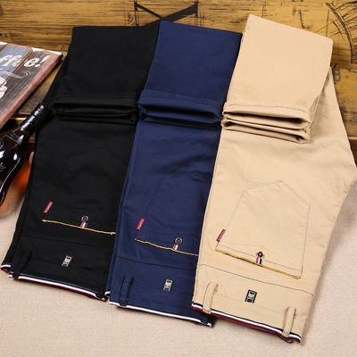 Παντελόνια ανδρών Four Seasons Stretch Casual με Slim Straight Design και Light Wash
