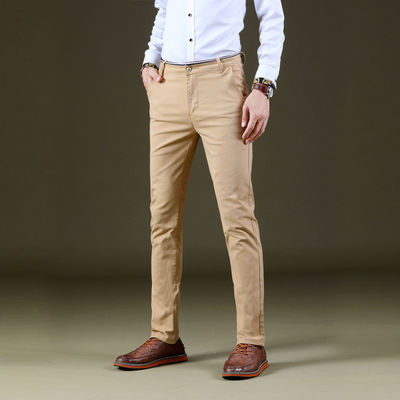 Παντελόνια ανδρών Four Seasons Stretch Casual με Slim Straight Design και Light Wash