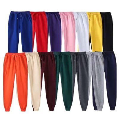 Χειμερινή εποχή Custom 220g Σκληρό χρώμα με γούνα Sweatpants Unisex Αθλητισμός αναψυχής