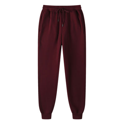 Χειμερινή εποχή Custom 220g Σκληρό χρώμα με γούνα Sweatpants Unisex Αθλητισμός αναψυχής