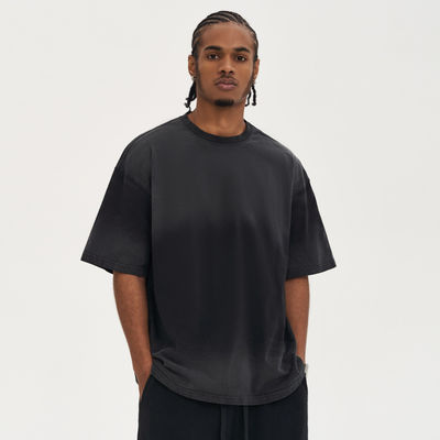 100% βαμβάκι Unisex Oversized βασικό μπλουζάκι μπλουζάκια ανδρών casual loose wash στερεά μπλούζια