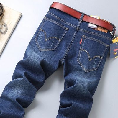 XMAMLON RTS Ντενί για άνδρες Slim Fit παντελόνια Skinny παντελόνια άνδρας ανδρικά παντελόνια μέση μέση