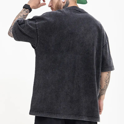 ΠΛΥΤΗΜΕΝΟ XMAMLON RTS OEM Vintage 250G Μεγάλων διαστάσεων Streetwear βαρύ βάρος μπλουζάκι για άνδρες