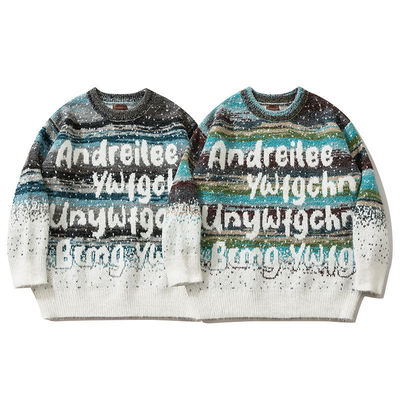 Μακρύ μανίκι Custom Pullover Πλέξιμο Μαλλί Χριστουγεννιάτικα πουλόβερ Άνδρες Sweatshirt Για Άνδρες Αναπνευστική