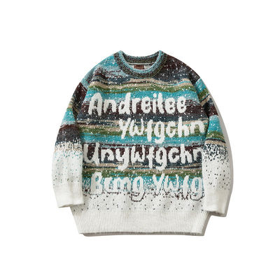 Μακρύ μανίκι Custom Pullover Πλέξιμο Μαλλί Χριστουγεννιάτικα πουλόβερ Άνδρες Sweatshirt Για Άνδρες Αναπνευστική
