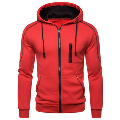Άνδρες Casual Jacket Zipper Sweatshirt σε βαμβακερό ύφασμα για προσαρμογή