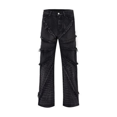 Μπάγκι ανδρικά τζιν σε XMAMLON RTS με Zip Placket Fly άνοιγμα και βλάβη μπλε