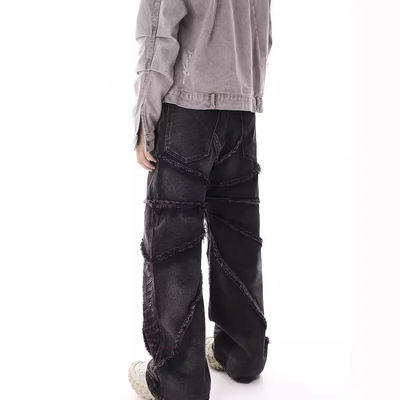 Μπάγκι ανδρικά τζιν σε XMAMLON RTS με Zip Placket Fly άνοιγμα και βλάβη μπλε