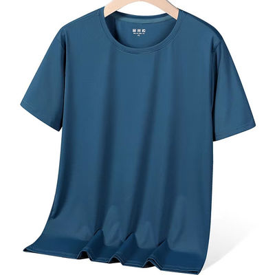 Γρήγορα στεγνό Custom Summer Short Sleeve Gym Φορέστε υπερμεγέθη ρούχα για αντρικά μπλουζάκια