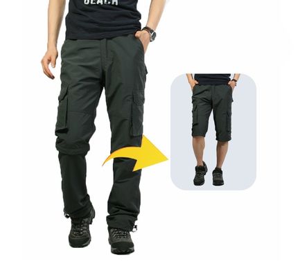 Μεσαία μέση XMAMLON RTS Αποσυναρμολογήσιμα Casual παντελόνια Άνδρες εξωτερικά Γρήγορα στεγνώνουν Sweatpants