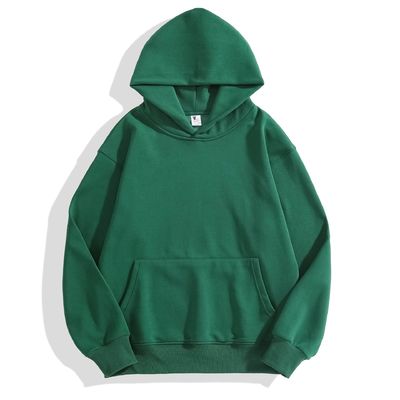 Χειμερινό απλό Hoodies ανδρών Hoodie παχιά στενή Fleece πτώση ώμο Hoodie βαμβακερό XS-4XL 480g