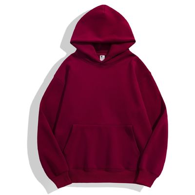Χειμερινό απλό Hoodies ανδρών Hoodie παχιά στενή Fleece πτώση ώμο Hoodie βαμβακερό XS-4XL 480g