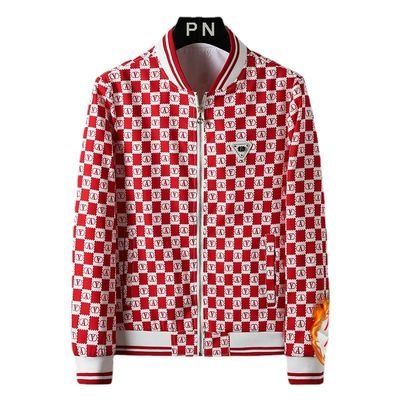 Παλτό ανδρών Jacket Stand Slim Βίντεζ διακόσμηση εκτύπωση ανδρών Παλτό μόδα casual αθλητικά