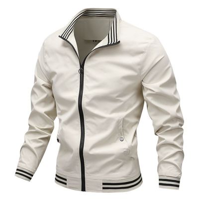 Άνοιξη ανδρών Bomber Hoodie με υποστήριξη φερμουάρ και χωρίς διακόσμηση από πολυεστέρα / βαμβάκι