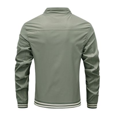 Άνοιξη ανδρών Bomber Hoodie με υποστήριξη φερμουάρ και χωρίς διακόσμηση από πολυεστέρα / βαμβάκι