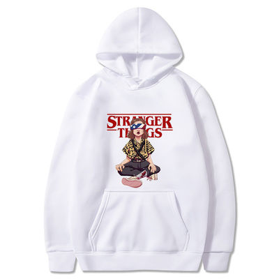 Πολυεστέρας πλεκτό Custom Hoodie πορτοκαλί Crewneck Sweatshirt Μαύρο Κούτσουρα Hoodie άνδρες