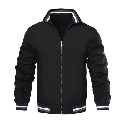 Άνοιξη ανδρών Bomber Hoodie με υποστήριξη φερμουάρ και χωρίς διακόσμηση από πολυεστέρα / βαμβάκι