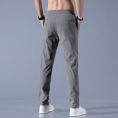 Πολυεστέρα/Σπαντέξ συνδυασμός Ανδρικών Regular Fit Joggers με Ελαστική Ζώνη και Σωλήνα