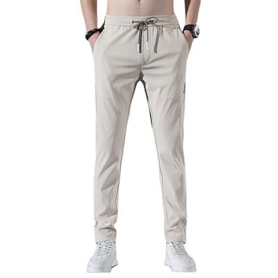 Πολυεστέρα/Σπαντέξ συνδυασμός Ανδρικών Regular Fit Joggers με Ελαστική Ζώνη και Σωλήνα