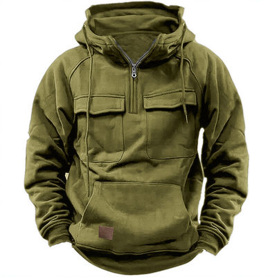 Σκληρό χρώμα ανδρικό πουλόβερ Hoodie Casual Sweatshirt Παλτό για φθινόπωρο και χειμώνα R