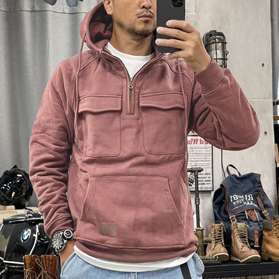 Σκληρό χρώμα ανδρικό πουλόβερ Hoodie Casual Sweatshirt Παλτό για φθινόπωρο και χειμώνα R