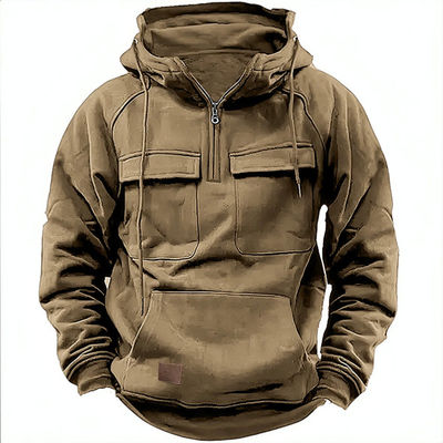 Σκληρό χρώμα ανδρικό πουλόβερ Hoodie Casual Sweatshirt Παλτό για φθινόπωρο και χειμώνα R