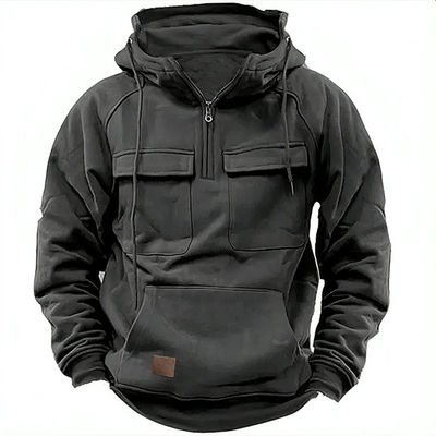 Σκληρό χρώμα ανδρικό πουλόβερ Hoodie Casual Sweatshirt Παλτό για φθινόπωρο και χειμώνα R