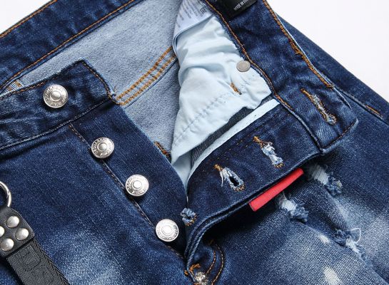 Άνδρες Φορούμενα Εργαλεία Slim Fit Mid Waist Baggy Jeans με ψηφιακή εκτύπωση κρεμασμένα αυτοκόλλητα