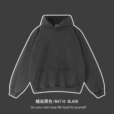 450G ανδρικά hoodies με Custom Logo Batik Design και μεταξωτή εκτύπωση σε βαμβάκι