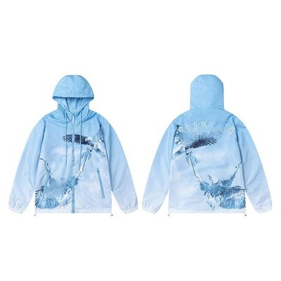 Φθινοπωρινή σεζόν XMAMLON Βραβευμένο λογότυπο Windbreaker Streetwear Jacket για άνδρες και γυναίκες